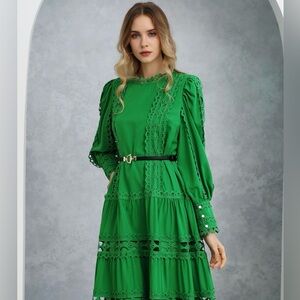 NWT Chicwish green dress XL